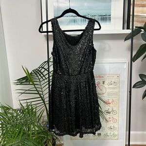 Little black dress (sequins!)